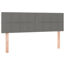 vidaXL 2 db sötétszürke szövet fejtámla 72 x 5 x 78/88 cm