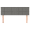 vidaXL 2 db sötétszürke szövet fejtámla 72 x 5 x 78/88 cm