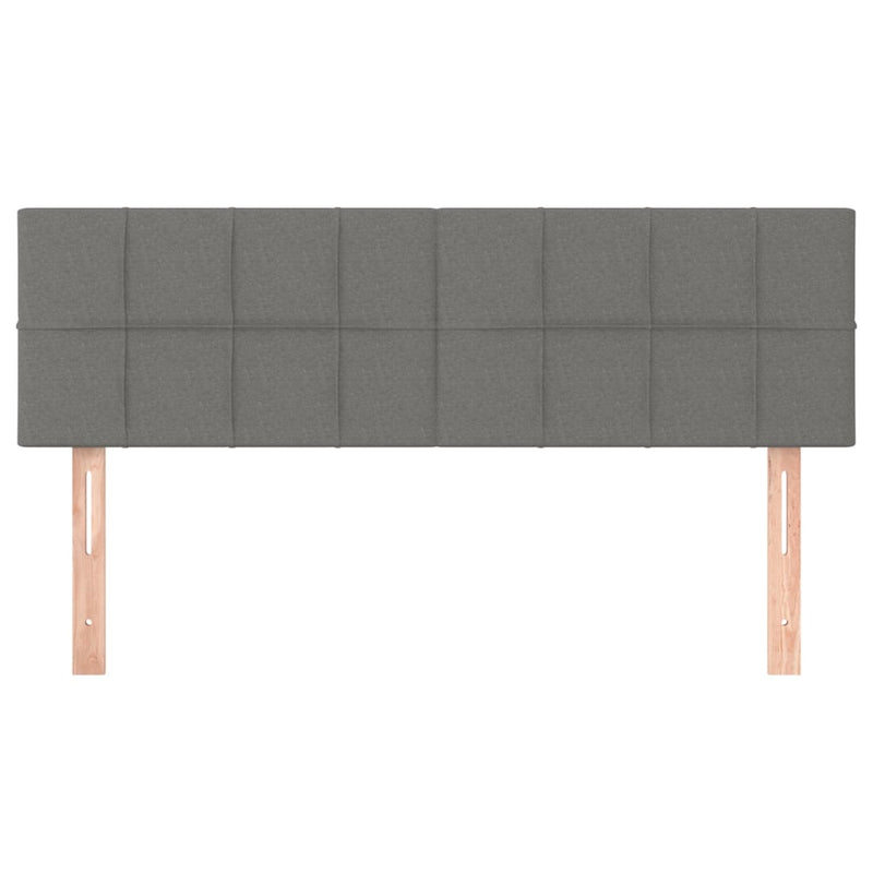 vidaXL 2 db sötétszürke szövet fejtámla 72 x 5 x 78/88 cm