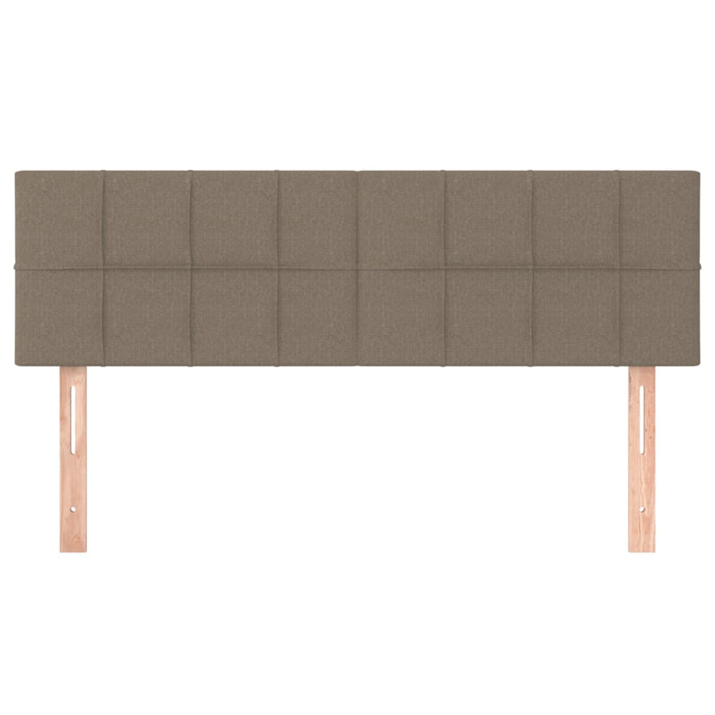 vidaXL 2 db tópszínű szövet fejtámla 72 x 5 x 78/88 cm