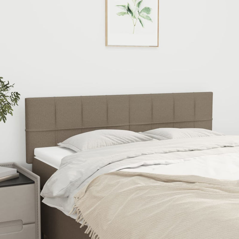 vidaXL 2 db tópszínű szövet fejtámla 72 x 5 x 78/88 cm