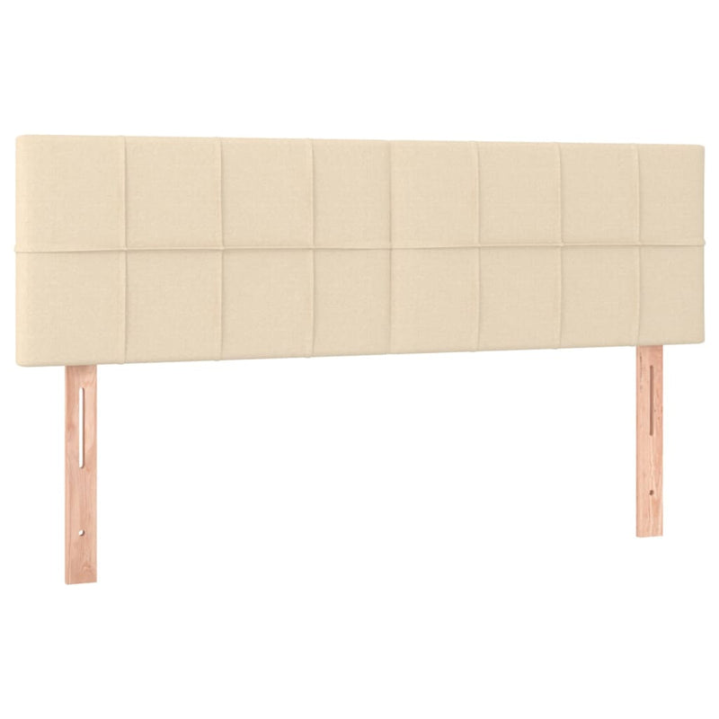 vidaXL 2 db krémszínű szövet fejtámla 72 x 5 x 78/88 cm