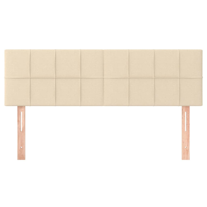 vidaXL 2 db krémszínű szövet fejtámla 72 x 5 x 78/88 cm