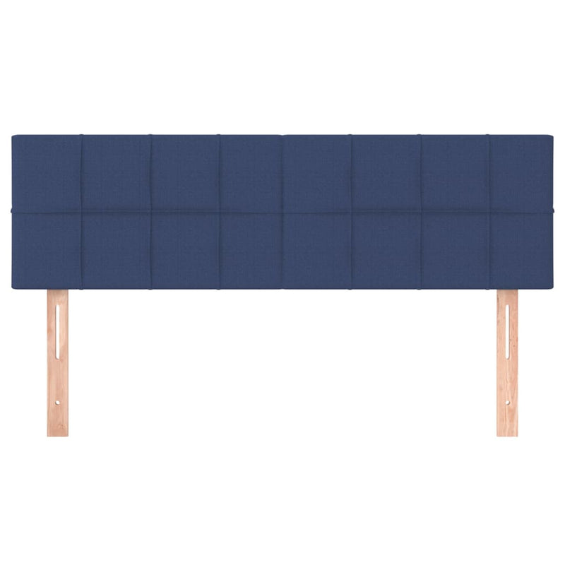 vidaXL 2 db kék szövet fejtámla 72 x 5 x 78/88 cm