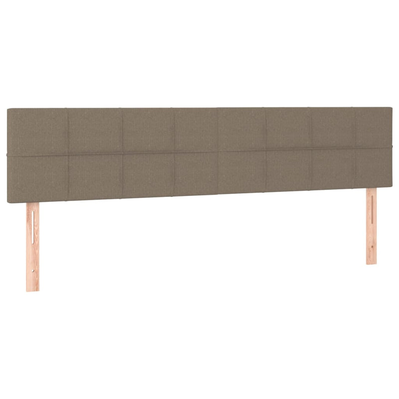 vidaXL 2 db tópszínű szövet fejtámla 80x5x78/88 cm