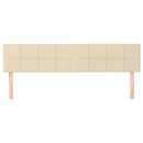 vidaXL 2 db krémszínű szövet fejtámla 80 x 5 x 78/88 cm