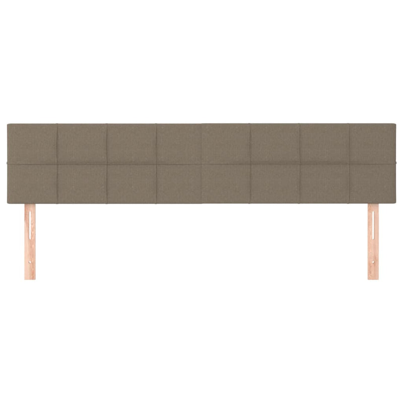 vidaXL 2 db tópszínű szövet fejtámla 90x5x78/88 cm