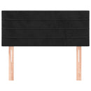 vidaXL fekete bársony fejtámla 80 x 5 x 78/88 cm