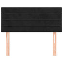 vidaXL fekete bársony fejtámla 90x5x78/88 cm