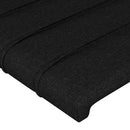 vidaXL fekete szövet fejtámla 100x5x78/88 cm
