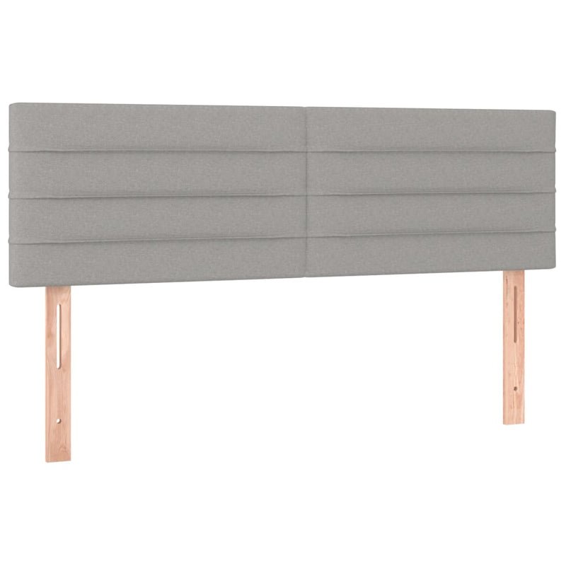 vidaXL 2 db világosszürke szövet fejtámla 72 x 5 x 78/88 cm