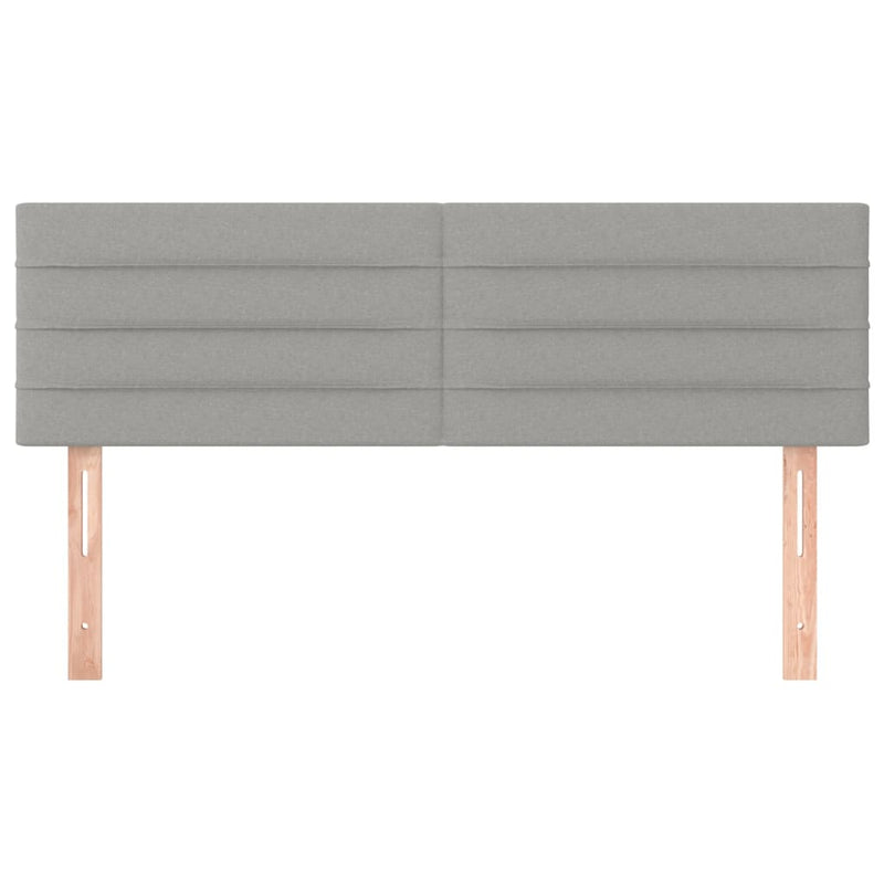 vidaXL 2 db világosszürke szövet fejtámla 72 x 5 x 78/88 cm
