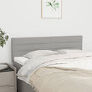vidaXL világosszürke szövet fejtámla 144x5x78/88 cm
