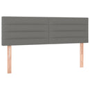 vidaXL 2 db sötétszürke szövet fejtámla 72 x 5 x 78/88 cm