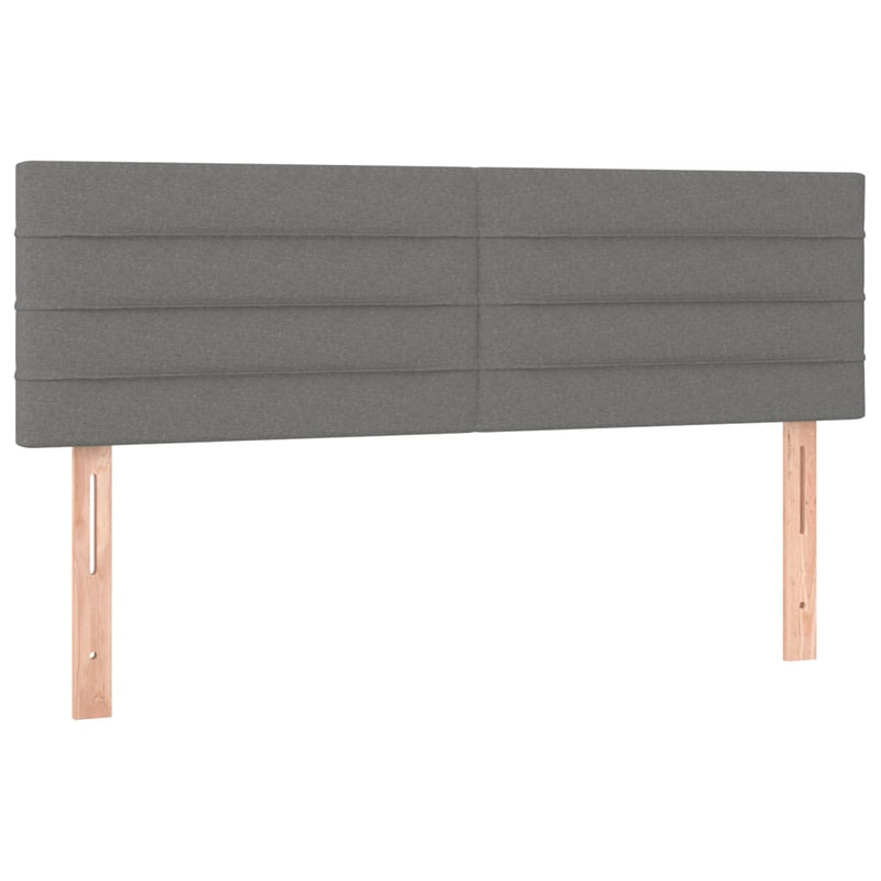 vidaXL 2 db sötétszürke szövet fejtámla 72 x 5 x 78/88 cm