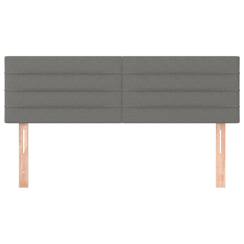 vidaXL 2 db sötétszürke szövet fejtámla 72 x 5 x 78/88 cm