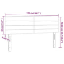 vidaXL 2 db sötétszürke szövet fejtámla 72 x 5 x 78/88 cm