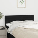 vidaXL fekete szövet fejtámla 144x5x78/88 cm