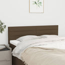 vidaXL sötétbarna szövet fejtámla 144x5x78/88 cm