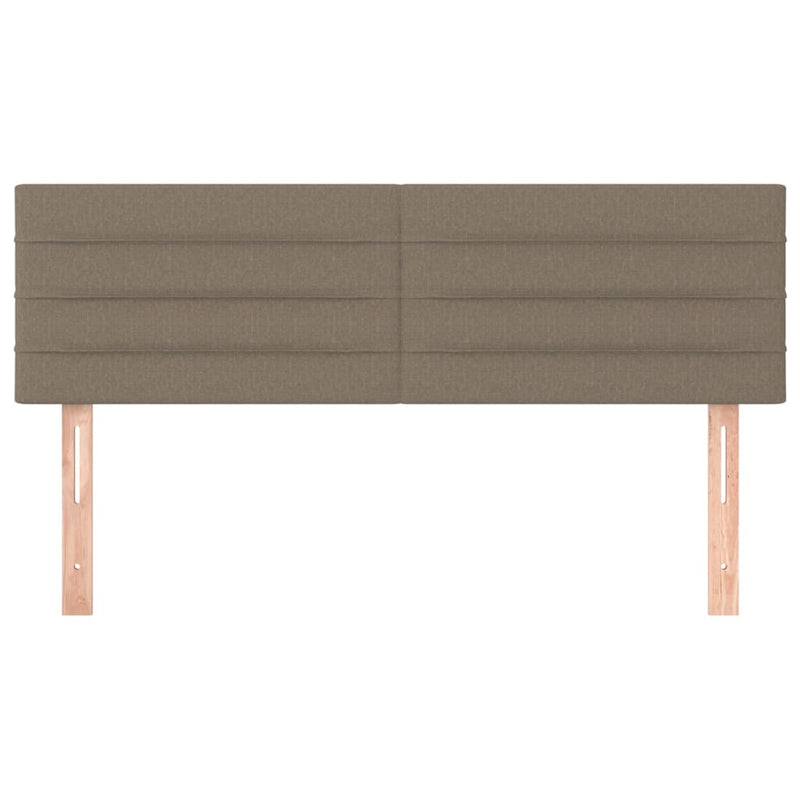 vidaXL 2 db tópszínű szövet fejtámla 72 x 5 x 78/88 cm