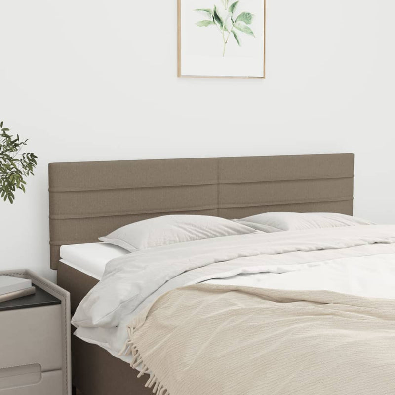 vidaXL 2 db tópszínű szövet fejtámla 72 x 5 x 78/88 cm