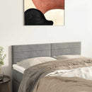 vidaXL világosszürke bársony fejtámla 144x5x78/88 cm