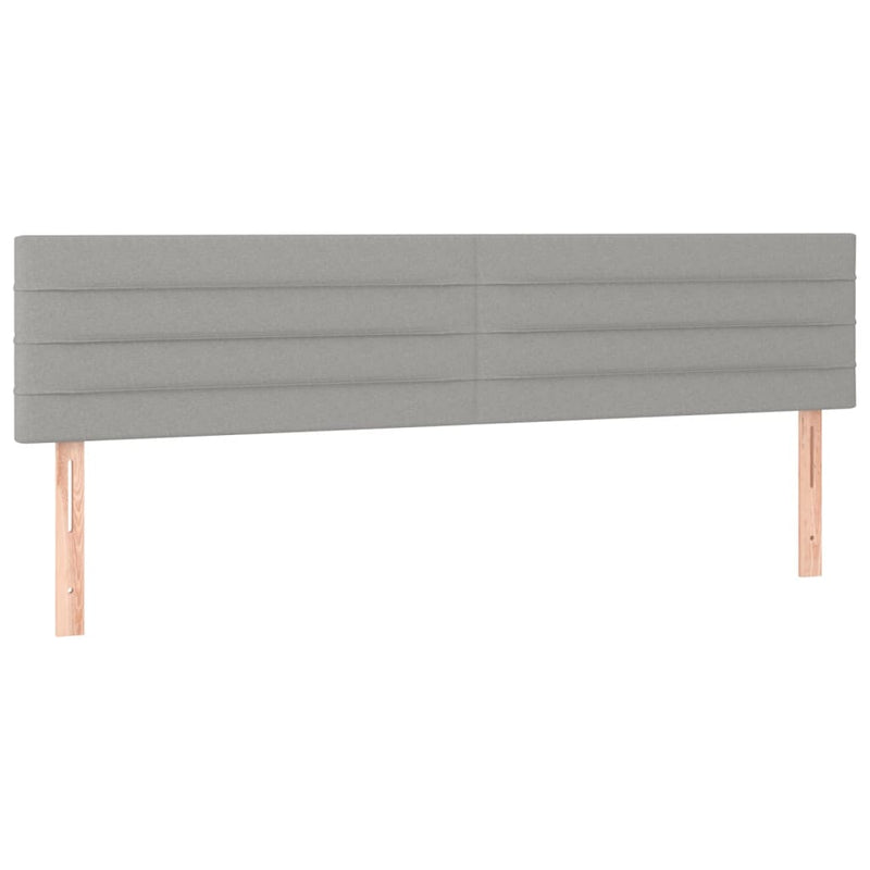 vidaXL 2 db világosszürke szövet fejtámla 80 x 5 x 78/88 cm