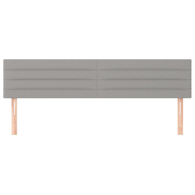 vidaXL 2 db világosszürke szövet fejtámla 80 x 5 x 78/88 cm