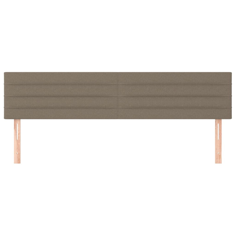 vidaXL 2 db tópszínű szövet fejtámla 80x5x78/88 cm