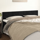 vidaXL fekete bársony fejtámla 160x5x78/88 cm