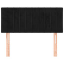 vidaXL fekete bársony fejtámla 80 x 5 x 78/88 cm