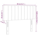 vidaXL rózsaszín bársony fejtámla 80 x 5 x 78/88 cm