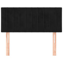 vidaXL fekete bársony fejtámla 90x5x78/88 cm