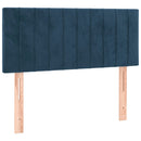 vidaXL sötétkék bársony fejtámla 90x5x78/88 cm