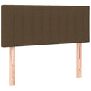 vidaXL sötétbarna szövet fejtámla 100x5x78/88 cm