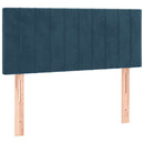 vidaXL sötétkék bársony fejtámla 100x5x78/88 cm