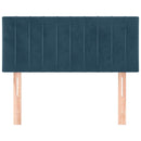 vidaXL sötétkék bársony fejtámla 100x5x78/88 cm