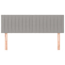 vidaXL 2 db világosszürke szövet fejtámla 72 x 5 x 78/88 cm
