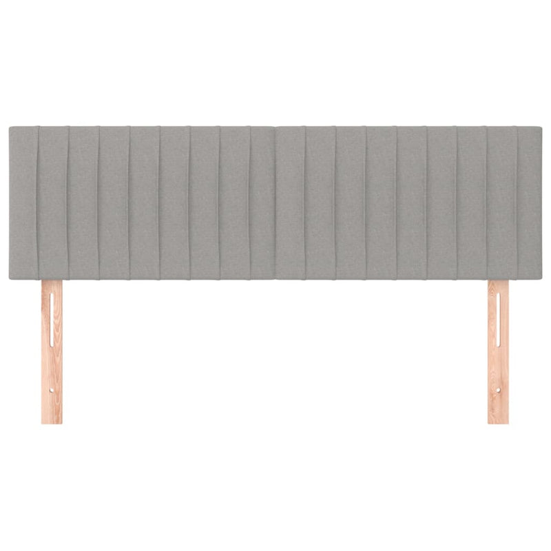 vidaXL 2 db világosszürke szövet fejtámla 72 x 5 x 78/88 cm