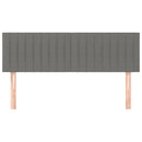 vidaXL 2 db sötétszürke szövet fejtámla 72 x 5 x 78/88 cm