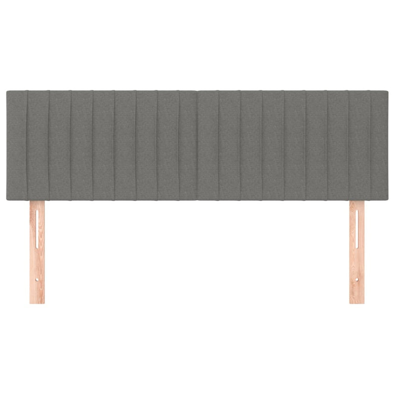 vidaXL 2 db sötétszürke szövet fejtámla 72 x 5 x 78/88 cm