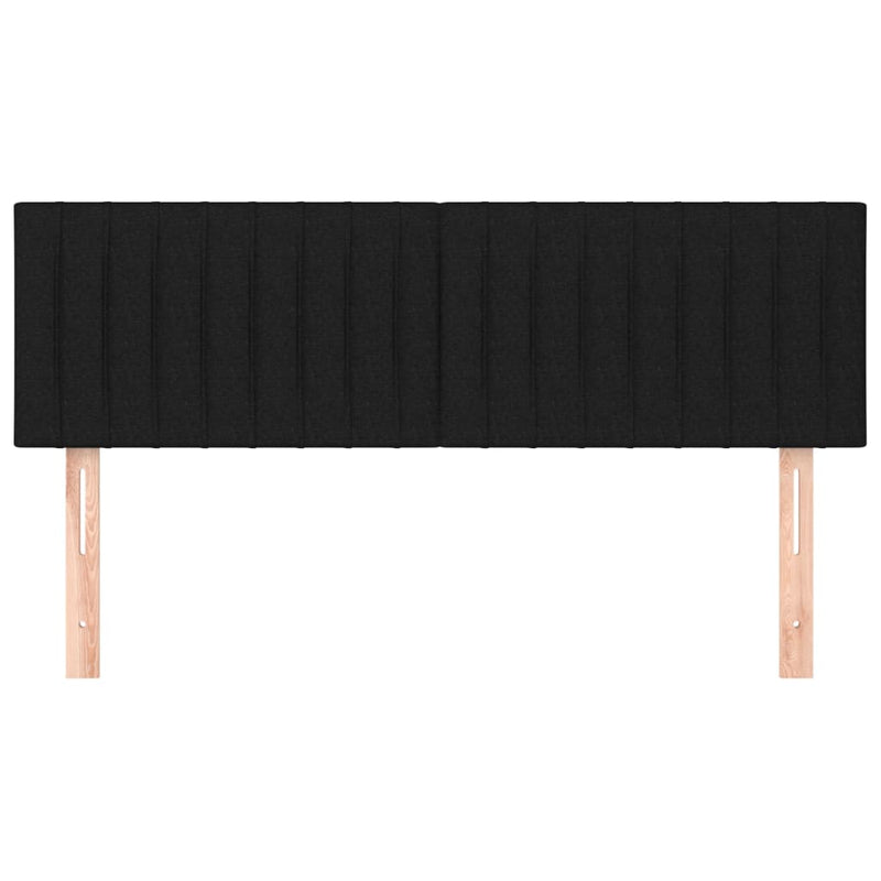 vidaXL 2 db fekete szövet fejtámla 72 x 5 x 78/88 cm