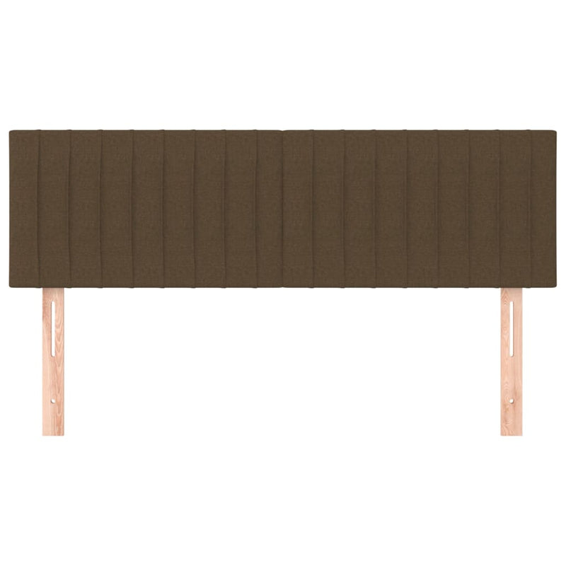vidaXL 2 db sötétbarna szövet fejtámla 72 x 5 x 78/88 cm