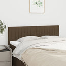 vidaXL sötétbarna szövet fejtámla 144x5x78/88 cm