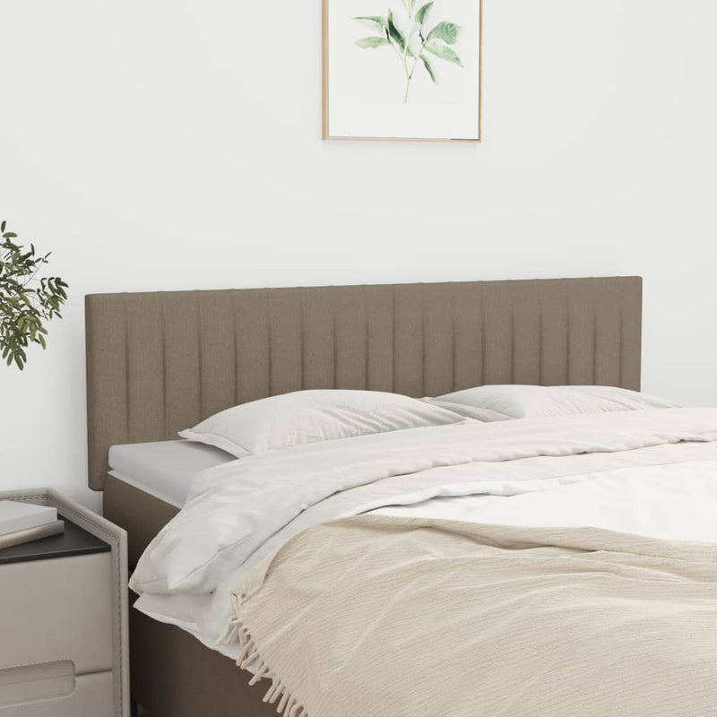 vidaXL 2 db tópszínű szövet fejtámla 72 x 5 x 78/88 cm