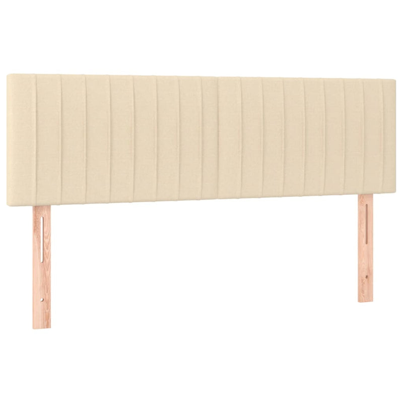 vidaXL 2 db krémszínű szövet fejtámla 72 x 5 x 78/88 cm
