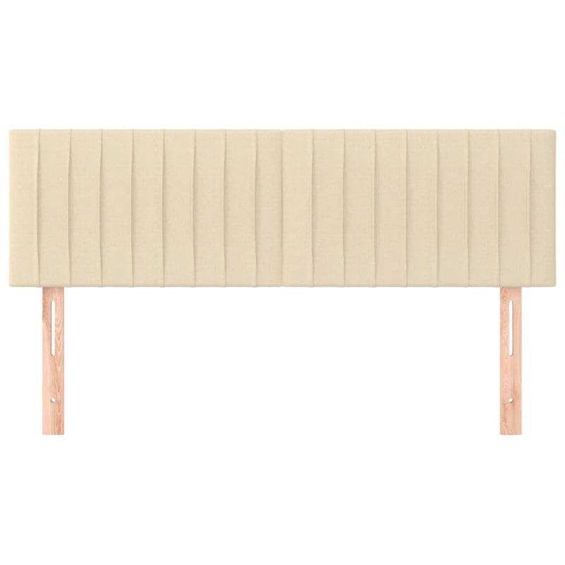 vidaXL 2 db krémszínű szövet fejtámla 72 x 5 x 78/88 cm