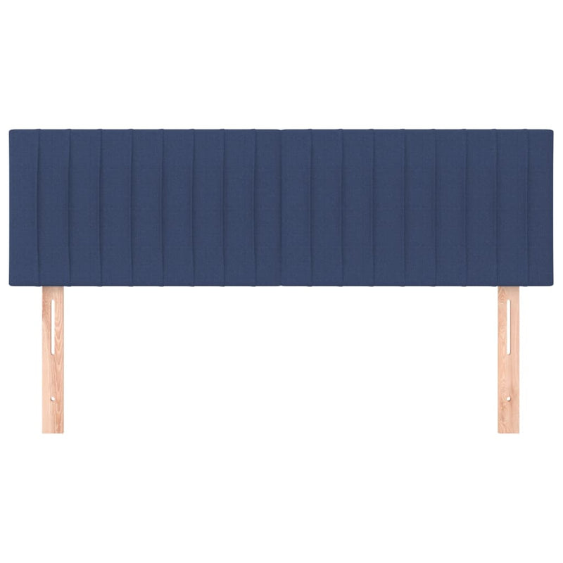 vidaXL 2 db kék szövet fejtámla 72 x 5 x 78/88 cm