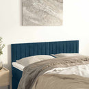 vidaXL sötétkék bársony fejtámla 144x5x78/88 cm