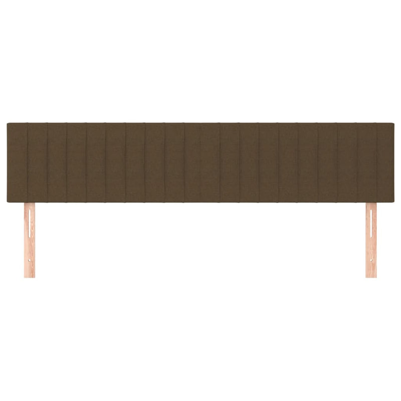 vidaXL 2 db sötétbarna szövet fejtámla 80 x 5 x 78/88 cm